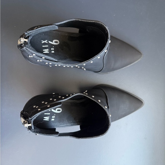 Mix No. 6 Black Chunky Heels size 7.5 NWOT - Picture 3 of 6